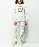 NGOrder Saddie Baddie Multicolor Tie Dye Crewneck Sweatshirt