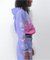 NGOrder Speed Demon Purple Crop Hoodie