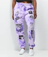 NGOrder Sweetheart Purple Tie Dye Sweatpants