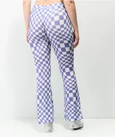 NGOrder Warped Purple & White Flare Pants