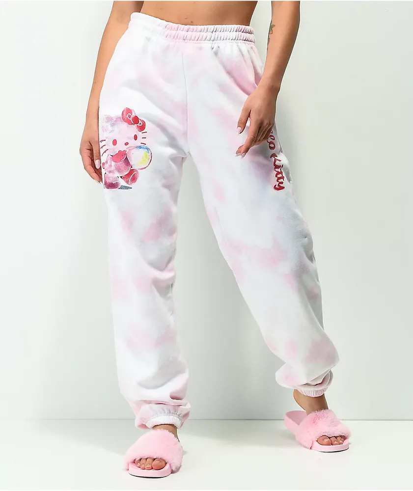 Hello Kitty 2 Pack Tie Dye Print Joggers, Blue, Pink, 6X-Large : :  Clothing, Shoes & Accessories