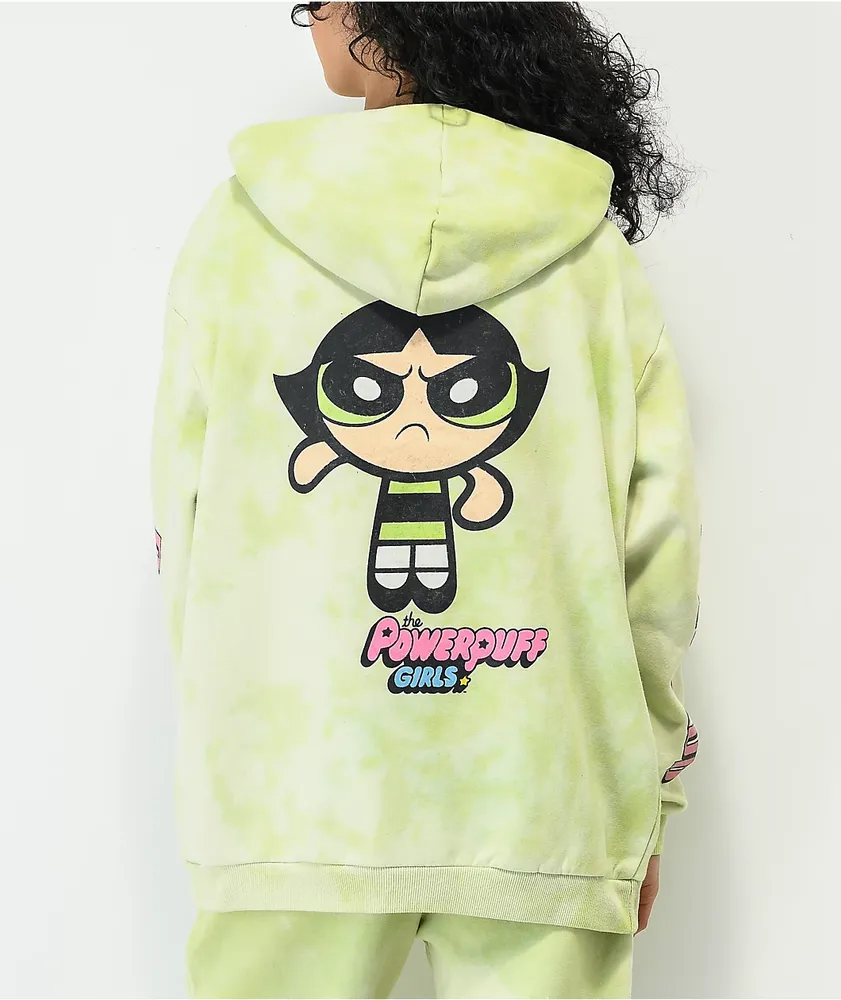 NGOrder x Powerpuff Girls Buttercup Green Tie Dye Hoodie