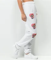 NGOrder x Powerpuff Girls White Jogger Sweatpants