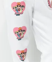 NGOrder x Powerpuff Girls White Jogger Sweatpants