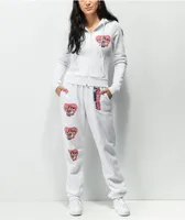 NGOrder x Powerpuff Girls White Jogger Sweatpants