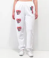 NGOrder x Powerpuff Girls White Jogger Sweatpants