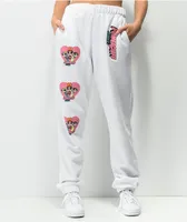 NGOrder x Powerpuff Girls White Jogger Sweatpants