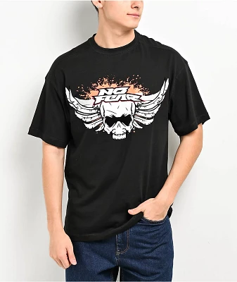 NO FEAR Flying Skull Black T-Shirt