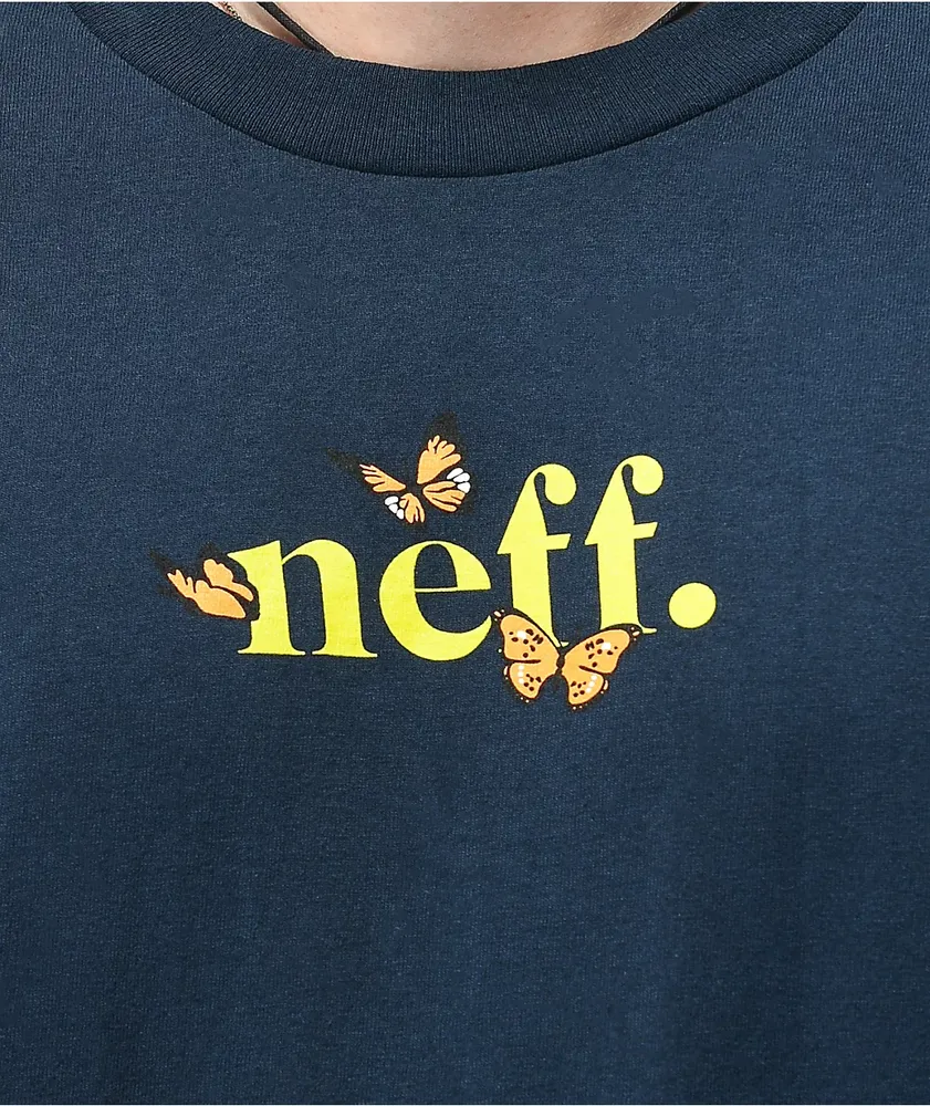 Neff Flutter Navy T-Shirt