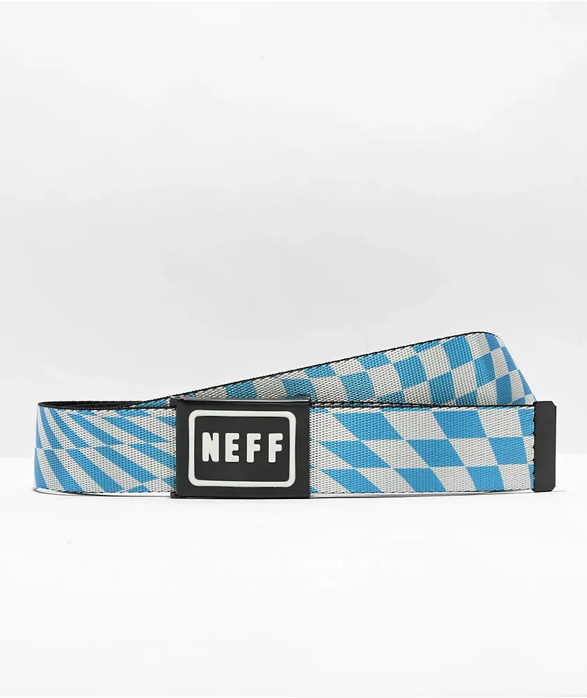 Neff Grade Blue & White Checkered Web Belt