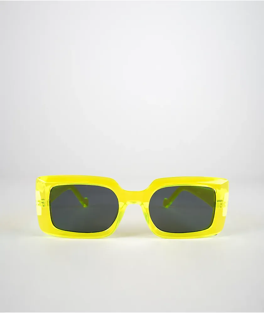 Neon Green & Grey Clout Sunglasses