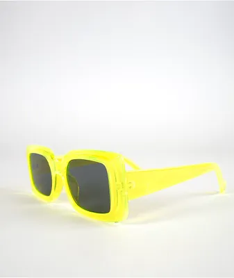 Neon Green & Grey Clout Sunglasses