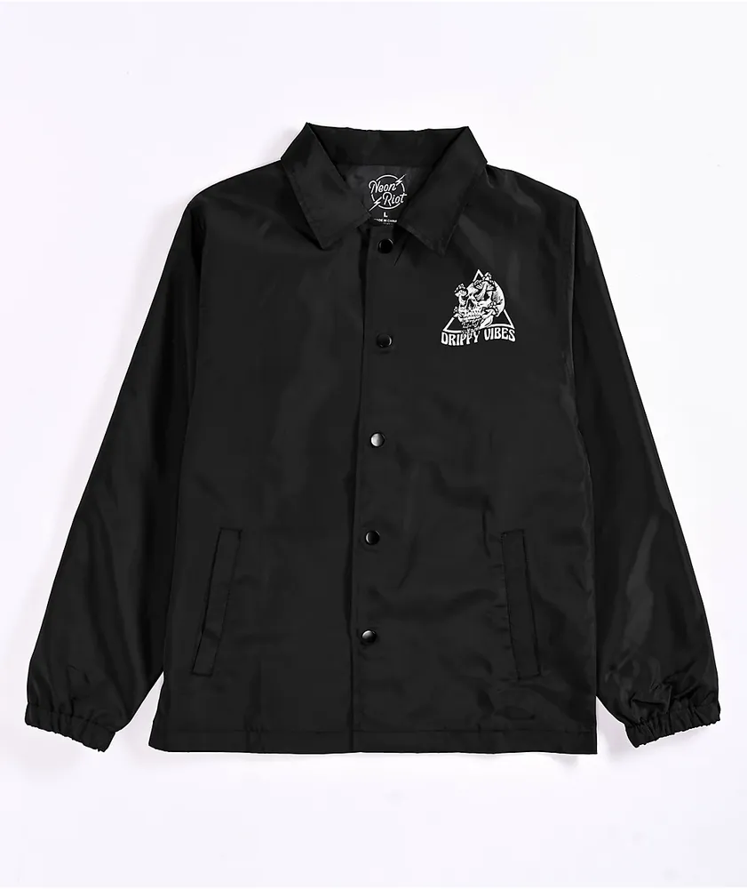 Neon Riot Kids Drippy Vibes Black Coaches Jacket