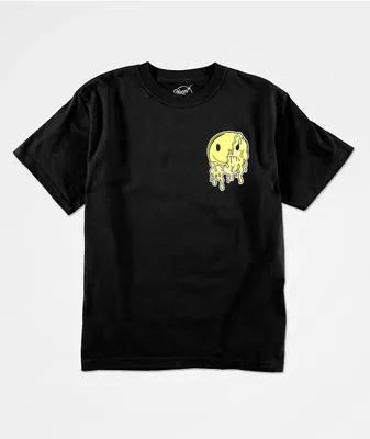 Neon Riot Kids Face Melter Black T-Shirt
