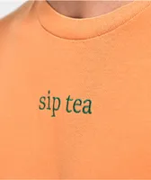 Neon Riot Sip Tea Orange T-Shirt