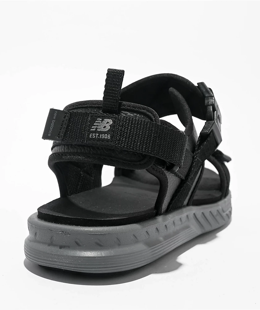 New Balance 600 V2 Black & Castlerock Sandals