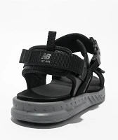 New Balance 600 V2 Black & Castlerock Sandals