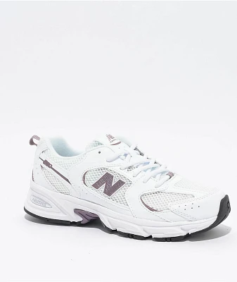 New Balance Kids 530 Bungee White & Mauve Shoes