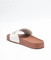 New Balance Lifestyle 200 Heritage Walnut & Sea Salt Slide Sandals