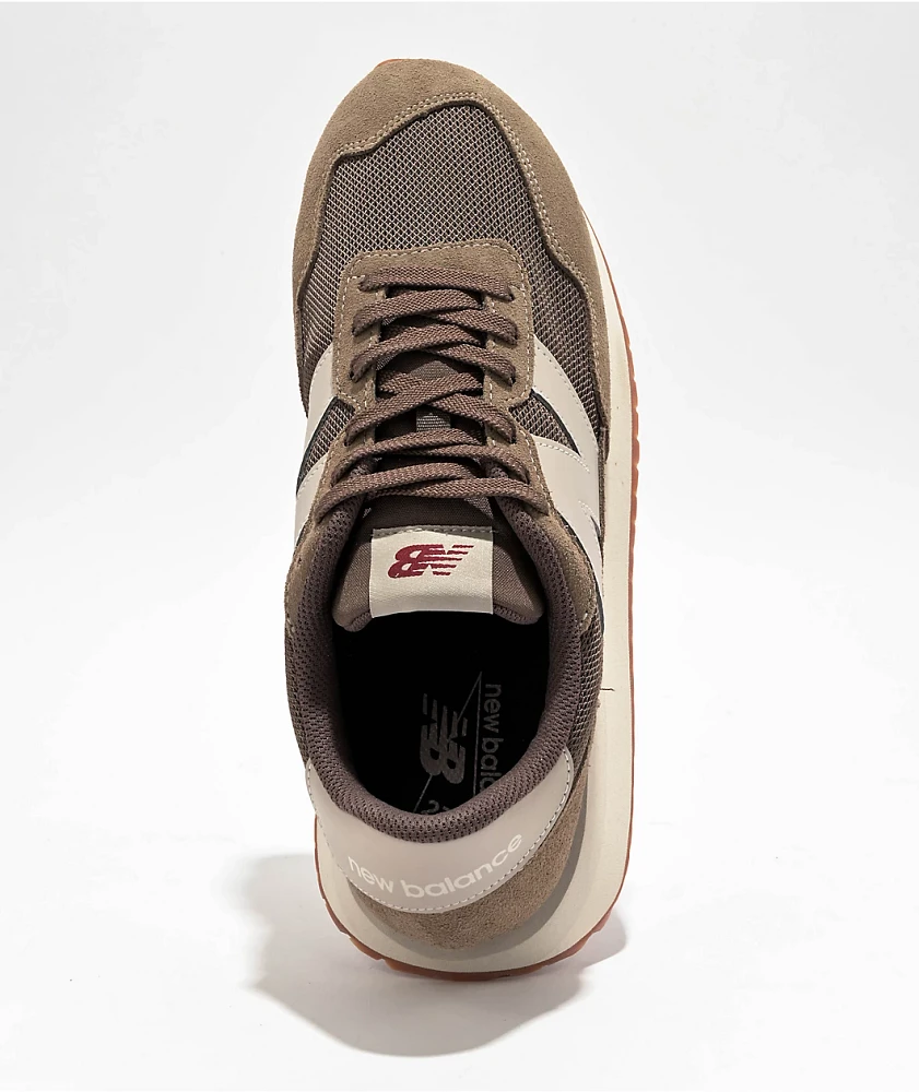 New Balance Lifestyle 237 Light Brown & Maroon Shoes