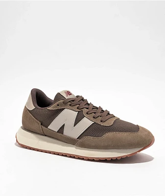 New Balance Lifestyle 237 Light Brown & Maroon Shoes