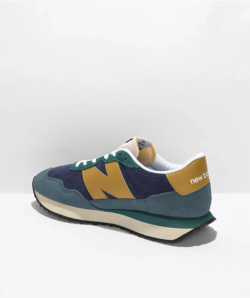 New Balance Lifestyle 237 Mountain Teal & Gold Moss Shoes
