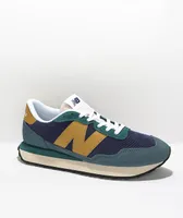 New Balance Lifestyle 237 Mountain Teal & Gold Moss Shoes