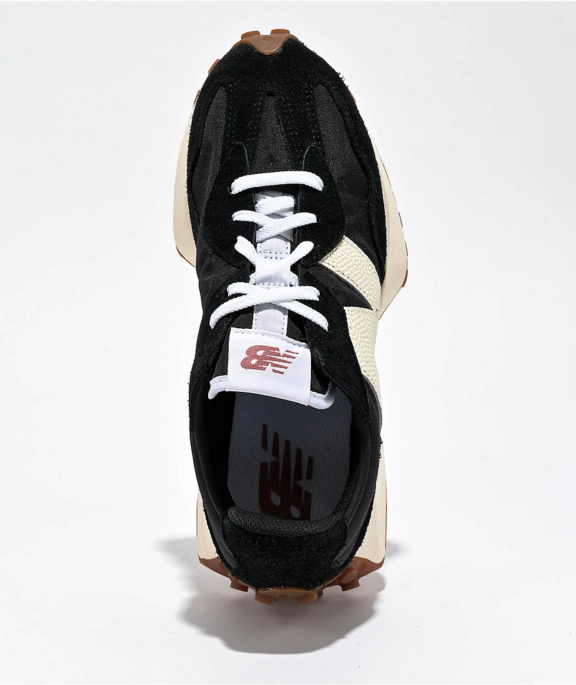 New Balance Lifestyle 327 Black, White & Mineral Red Shoes