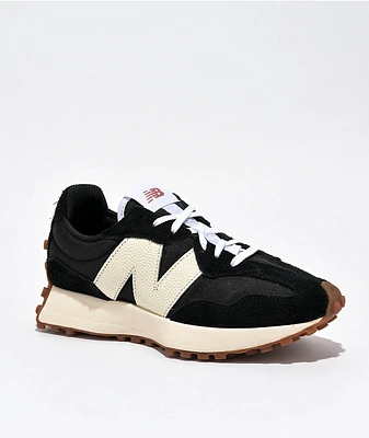 New Balance Lifestyle 327 Black, White & Mineral Red Shoes