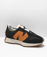 New Balance Lifestyle 327 Black & Madras Orange Shoes