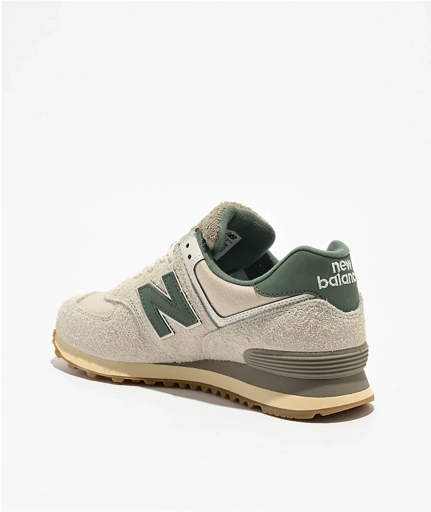 New Balance Lifestyle 574 Calcium, Green, & New Spruce Shoes