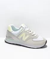 New Balance Lifestyle 574 Cloud, Fog & Yellow Shoes