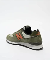 New Balance Lifestyle 574 Dark Olivine & Infield Clay Shoes