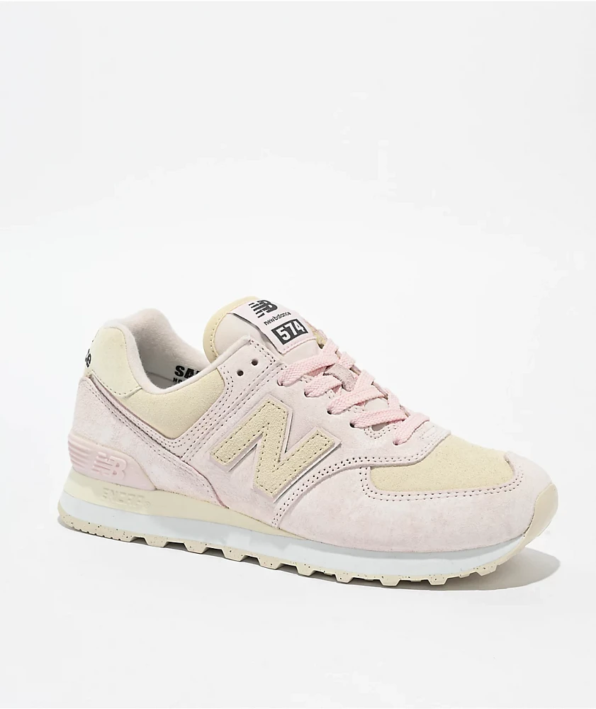 New Balance Lifestyle 574 Pink Granite, Linen & Sea Salt Shoes