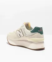 New Balance Lifestyle 574 Plus Turtle Dove, Teal & Sea Salt Platform Shoes