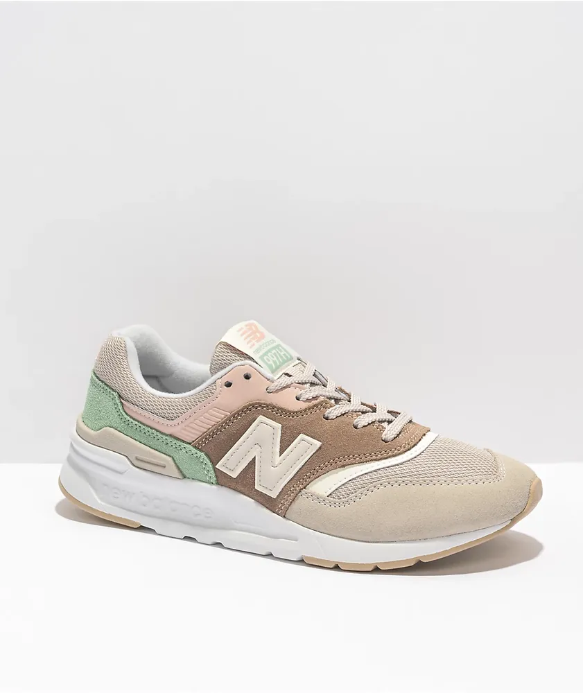 New Balance Lifestyle 997 Tan u0026 Pink Shoes | CoolSprings Galleria