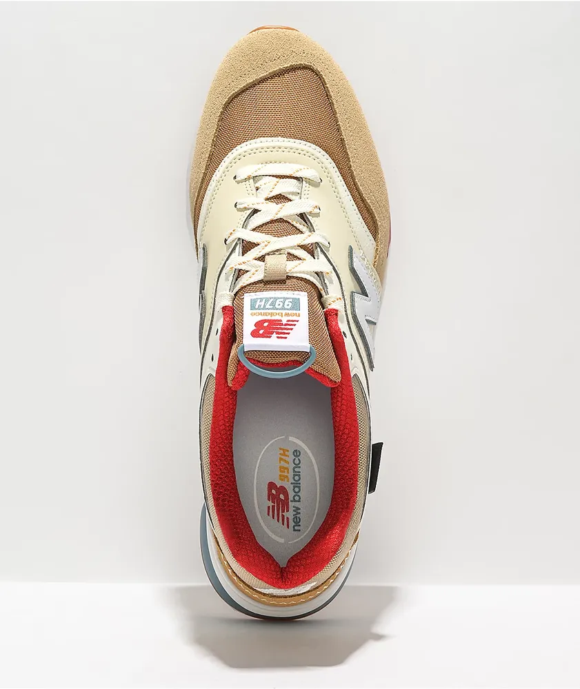 New Balance Lifestyle 997H Brown, Tan, & Red Shoes