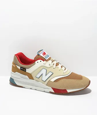 New Balance Lifestyle 997H Brown, Tan, & Red Shoes