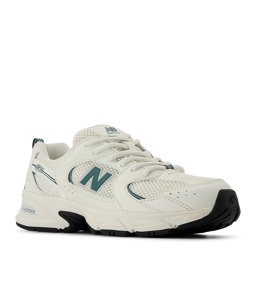 New Balance Lifestyle Kids 530 Sea Salt & New Spruce Shoes
