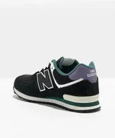 New Balance Lifestyle Kids 574 Black, Mercury & Vintage Teal Shoes