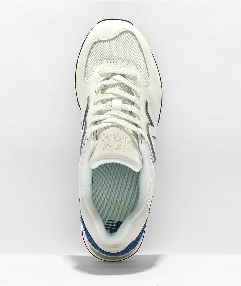 New Balance Lifestyle U574 White & Royal Blue Shoes