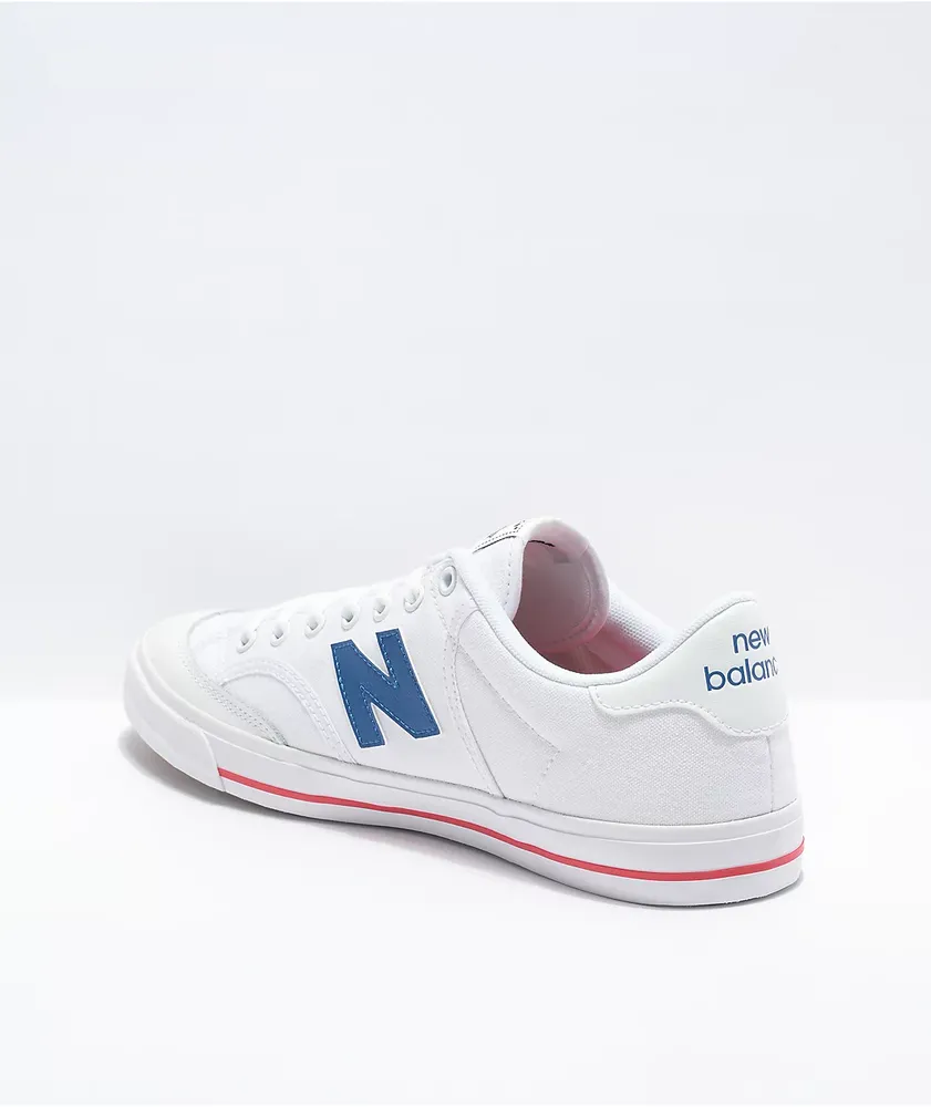 New Balance Numeric 212 White, Red, & Blue Skate Shoes