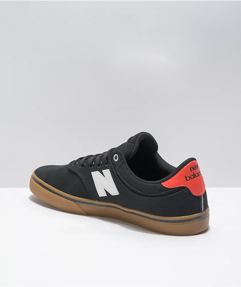 New Balance Numeric 255 Black & Gum Skate Shoes