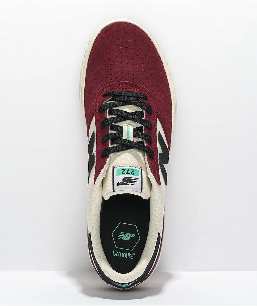 New Balance Numeric 272 Burgundy & White Skate shoes