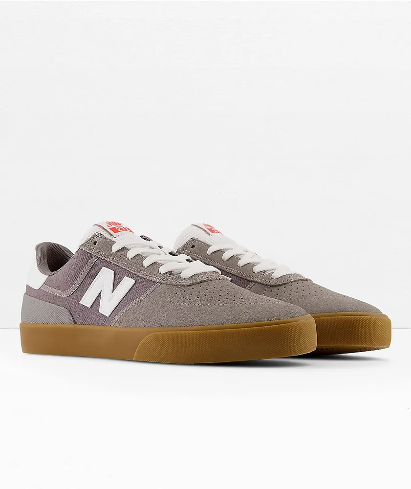 New Balance Numeric 272 Grey & Gum Skate Shoes