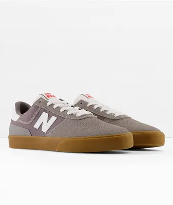 New Balance Numeric 272 Grey & Gum Skate Shoes