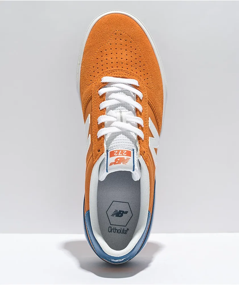 New Balance Numeric 272 Orange & Blue Skate Shoes