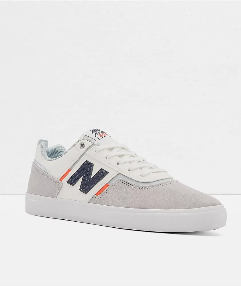 New Balance Numeric 306 Foy Cream, Blue & Orange Skate Shoes