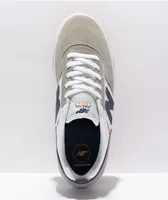 New Balance Numeric 306 Foy Grey, Orange, & Blue Skate Shoes