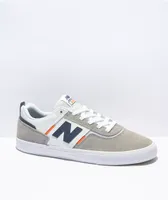 New Balance Numeric 306 Foy Grey, Orange, & Blue Skate Shoes